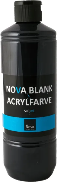 Nova farba akrylowa błyszcząca 500 ml. Czarna