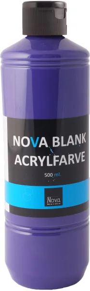 Nova farba akrylowa błyszcząca 500 ml. Fioletowa