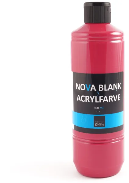 Nova farba akrylowa błyszcząca 500 ml. Czerwień podstawowa