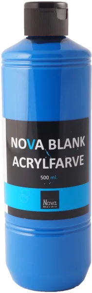 Nova farba akrylowa błyszcząca 500 ml. Niebieski podstawowy