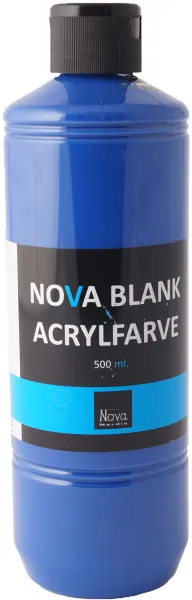 Nova farba akrylowa błyszcząca 500 ml. Niebieska