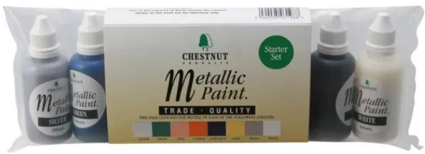 Chestnut Farby akrylowe metaliczne Zestaw startowy