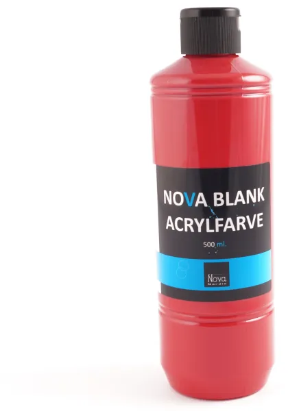 Nova farba akrylowa błyszcząca 500 ml. Czerwona
