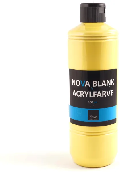 Nova farba akrylowa błyszcząca 500 ml. Żółty podstawowy
