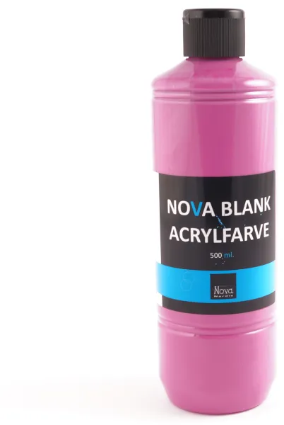 Nova farba akrylowa błyszcząca 500 ml. Różowa