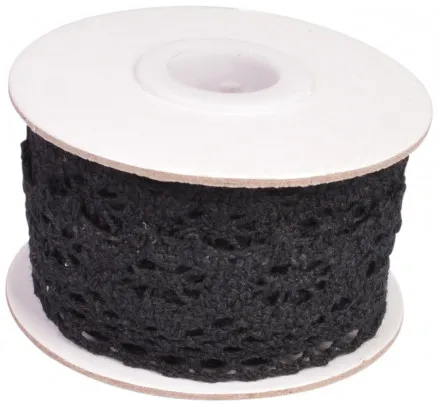 Infinity Hearts Koronka/Koronka Czarna 26mm 2,5m