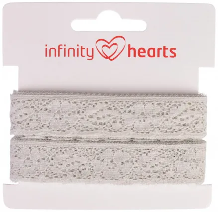 Infinity Hearts Koronka Poliamid 20mm 72 Szary - 5m