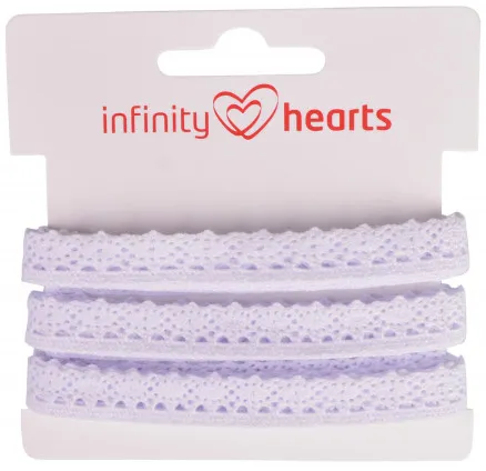 Infinity Hearts Koronka Poliestrowa 11mm 01 Biała - 5m