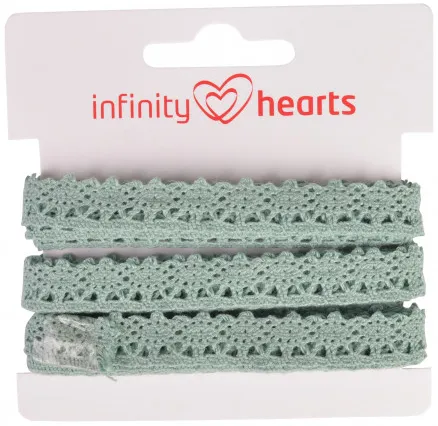 Infinity Hearts Koronka Poliestrowa 11mm 06 Szary - 5m