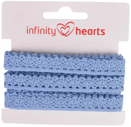 Infinity Hearts Koronka Poliestrowa 11mm 05 Niebieska - 5m