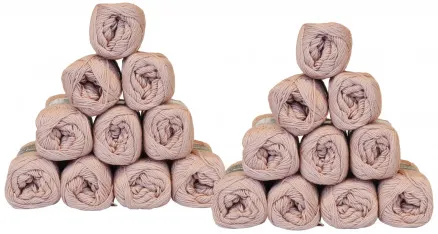 Mayflower Cotton 8/4 Zestaw włóczek Unicolor 1489 Przygaszony Róż - 20 szt - Mayflower Cotton 8/4 Zestaw włóczek Unicolor 1489 Przygaszony Róż - 20 szt