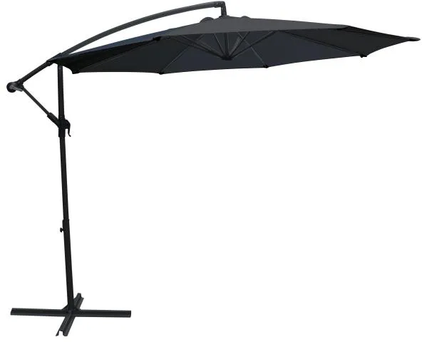Parasol wiszący ciemnoszary 300 cm